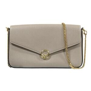 FENDI Cream Shoulder Bag